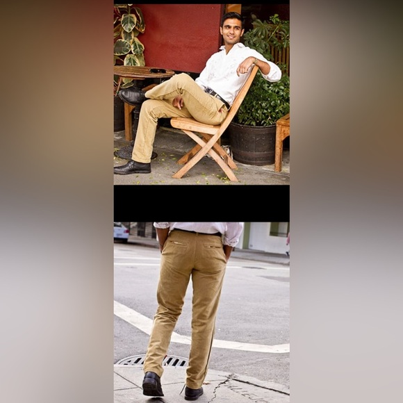 Betabrand Cordaround Corduroy Pants Dark Grey Dress Pants Comfortable NWT 36x34 - Picture 3 of 11